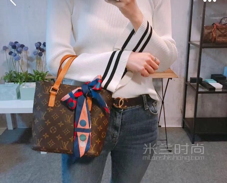 lv路易威登 中古款vivian老花手提女包 m51172 (22)