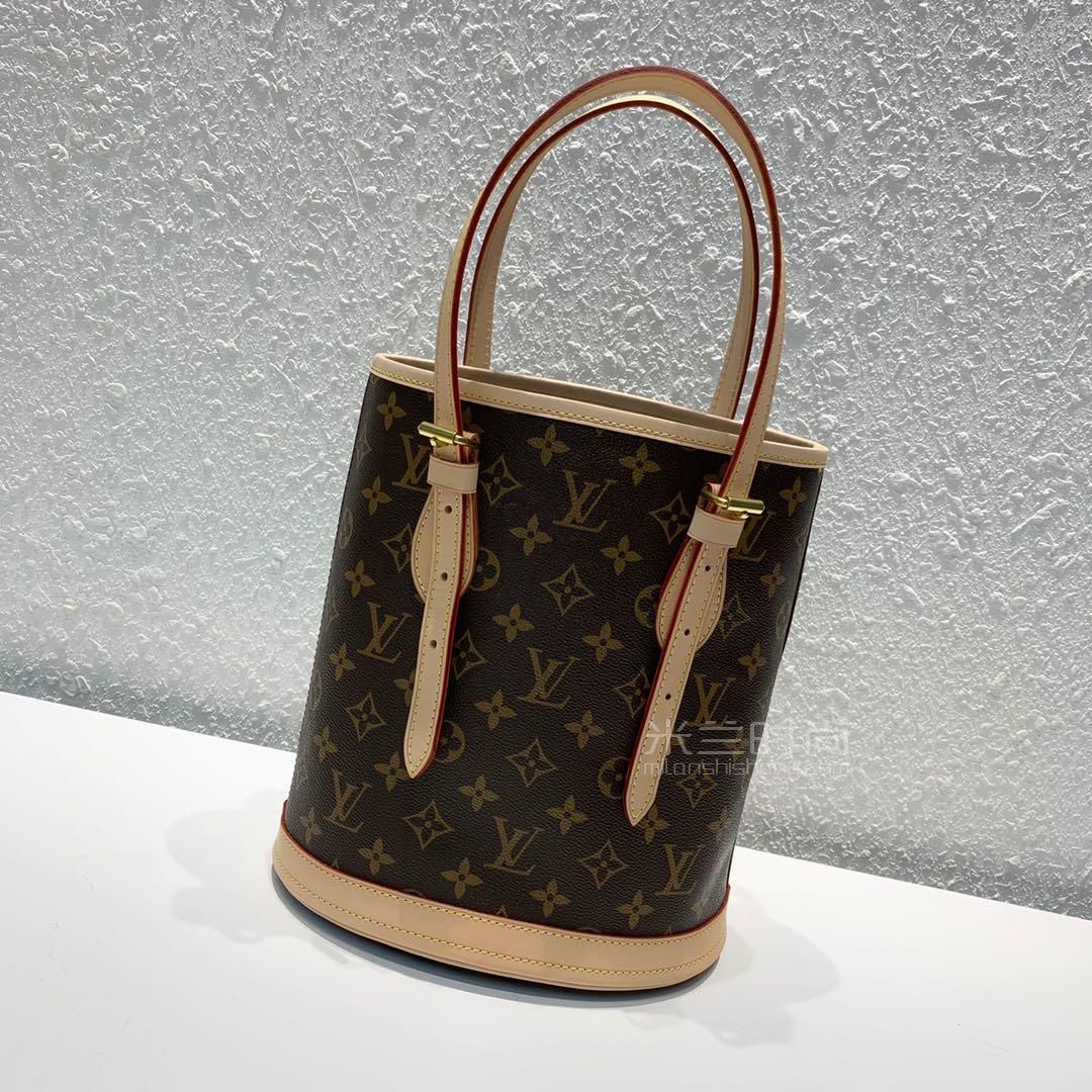 奢侈品lv水桶包子母包小号手提包路易威登中古款经典m