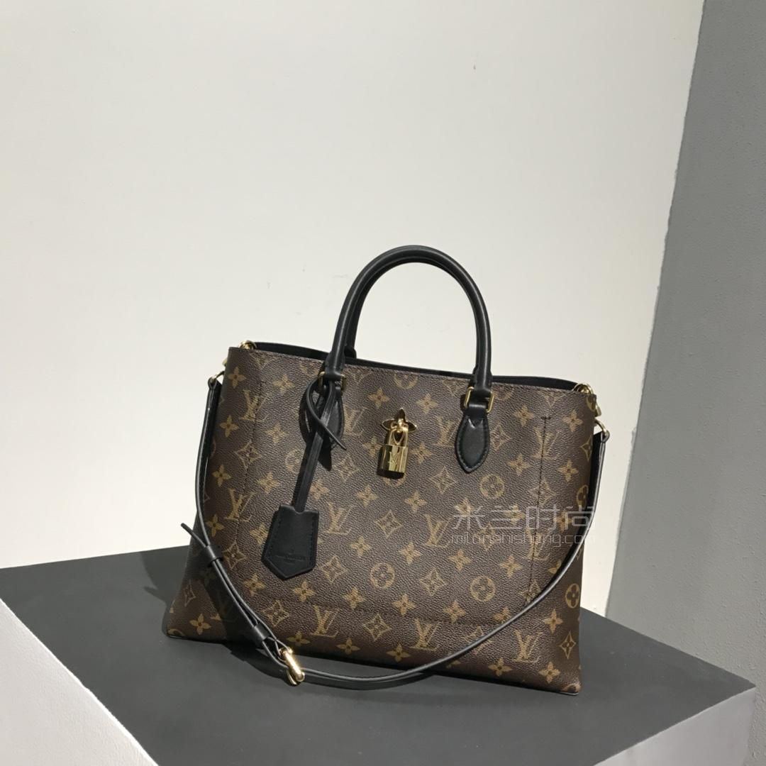 fleur新款黑色老花手提单肩斜跨包女包m43550米兰奢侈品时尚包包