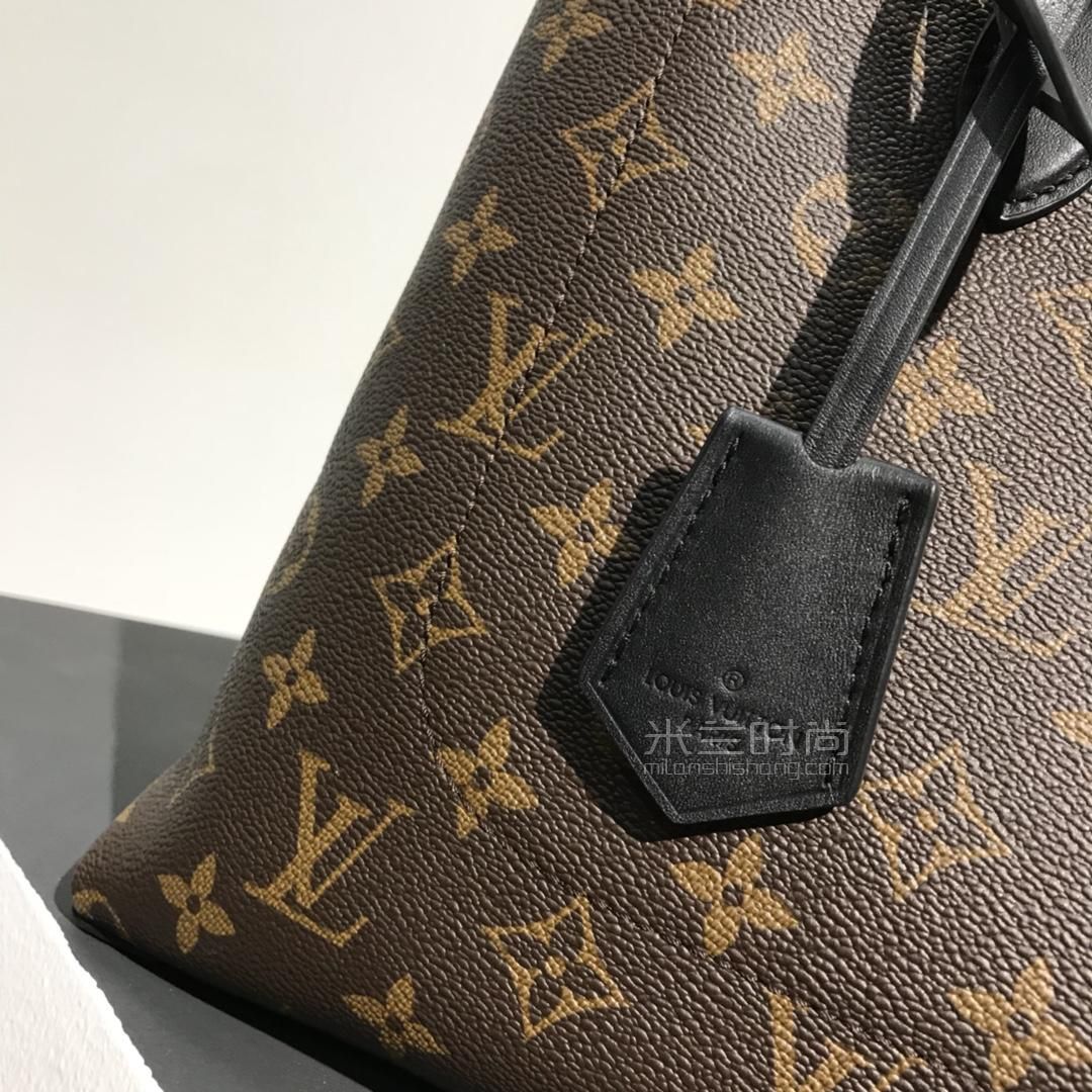 fleur新款黑色老花手提单肩斜跨包女包m43550米兰奢侈品时尚包包