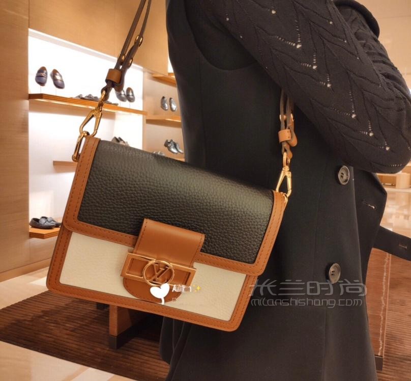 【停产】lv路易威登 mini dauphine 达芙妮手袋单肩斜挎包拼色牛皮