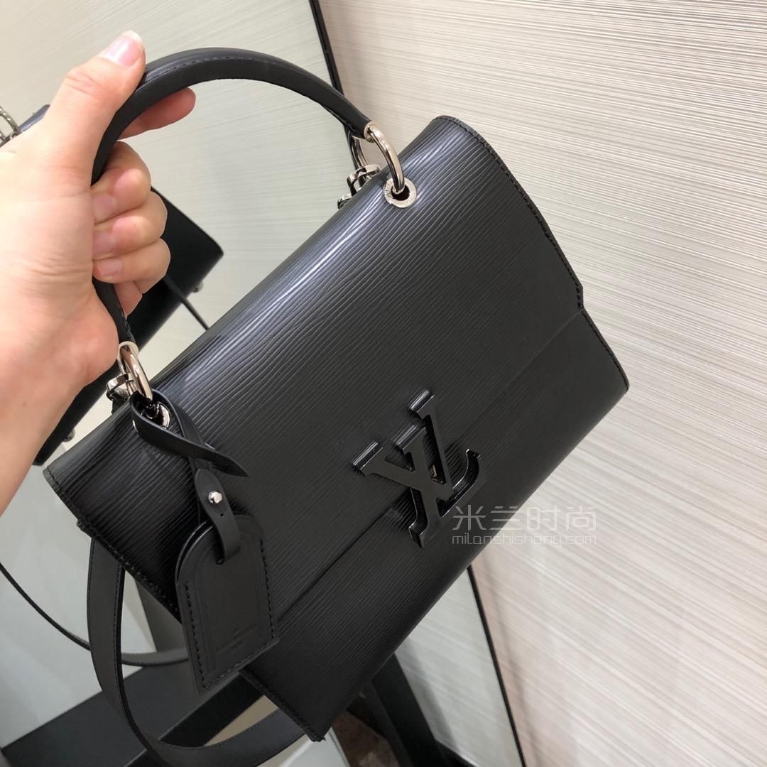 lv路易威登19新款grenelle小号水波纹邮差包黑色手袋m53695