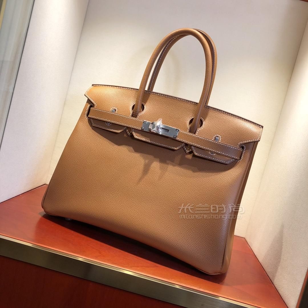 hermes爱马仕铂金包birkin 30cm epsom 37 gold 金棕