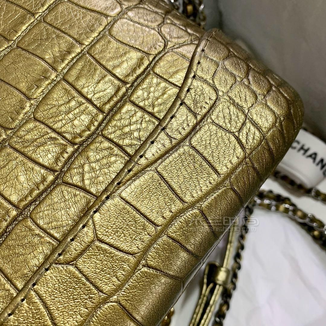 chanel香奈儿2019限定流浪包金色鳄鱼纹牛皮新款gabrielle单肩斜挎