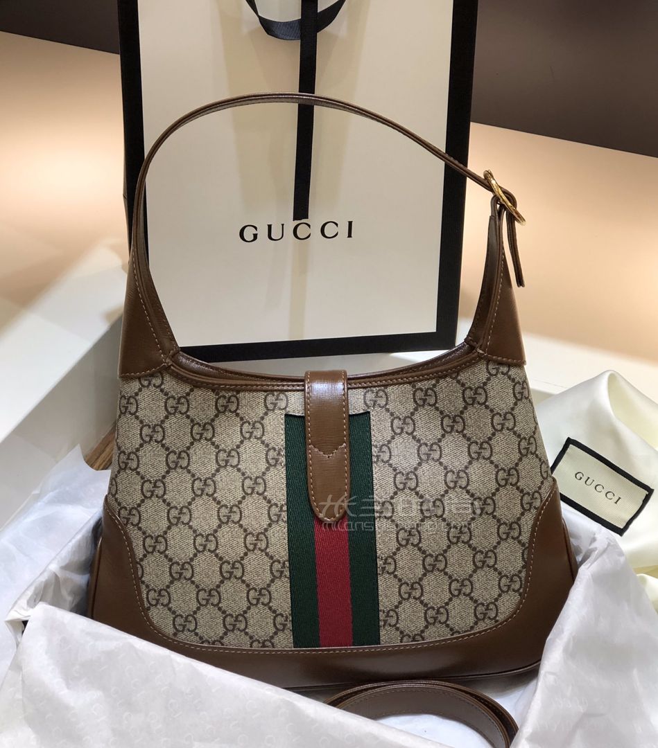 gucci古驰女包腋下包jackie 1961系列小号单肩斜挎包倪妮同款图片