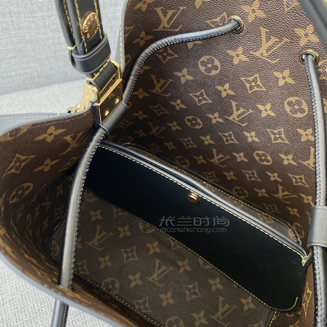 lv2020水桶包路易威登m45394水桶包黑色单肩斜背小牛皮女士桶包图片