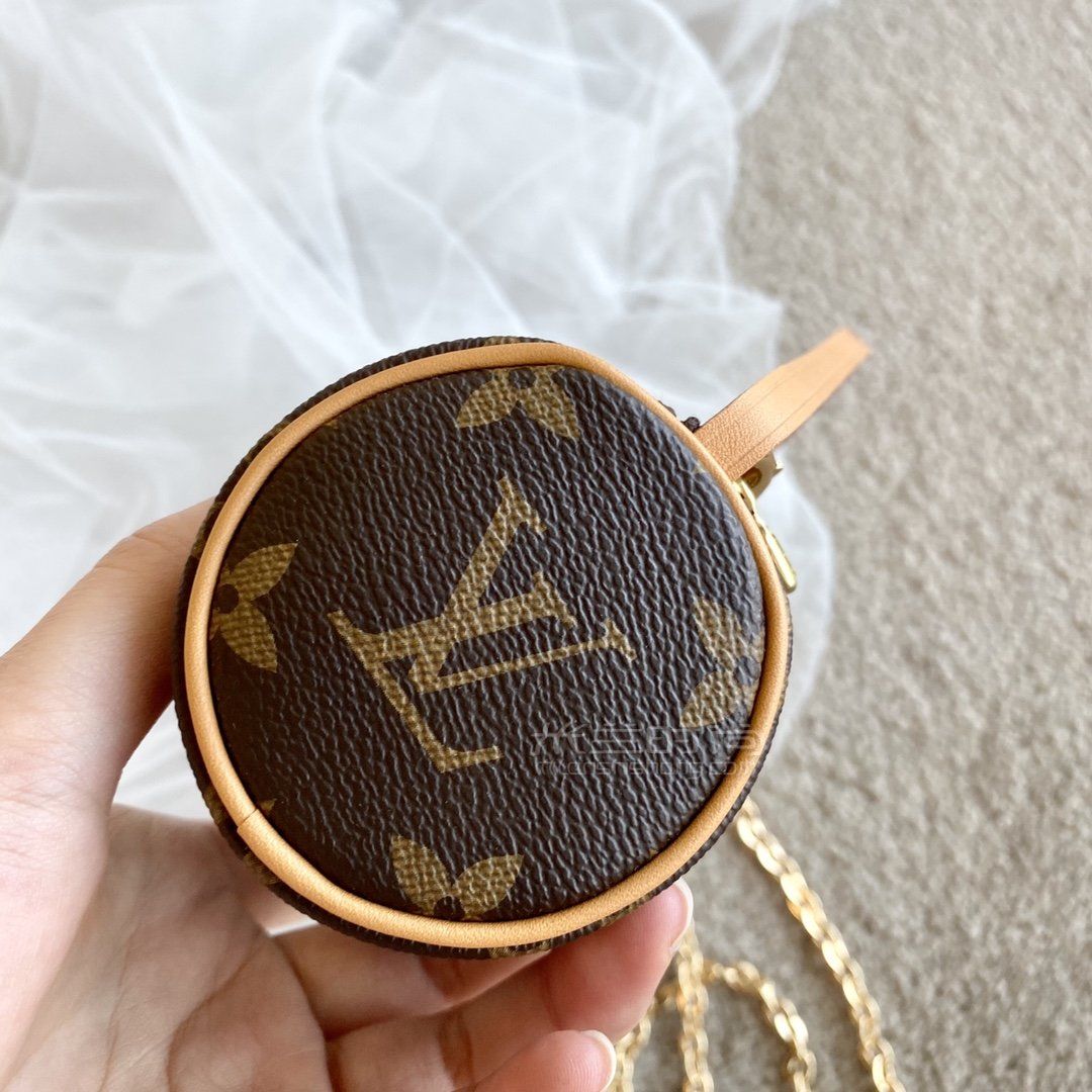 lv中古小圆桶vintage中古papillon迷你圆筒包红皮尺寸价格