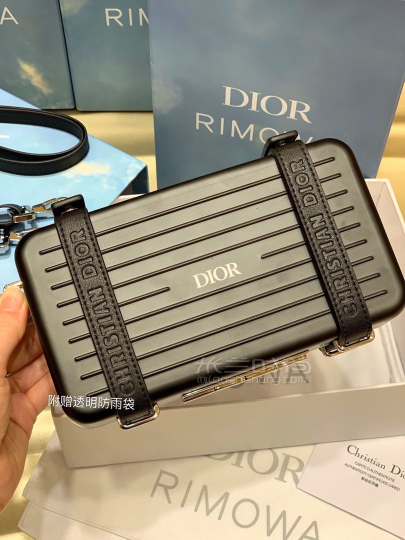 【dior x rimowa】小盒子典雅黑 迪奥 日默瓦联名盒子包 2020强势铝镁