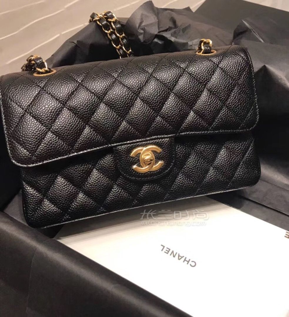 【香奈儿cf包】【正品实拍】chanel 23荔枝纹鱼子酱牛皮_米兰时尚包包