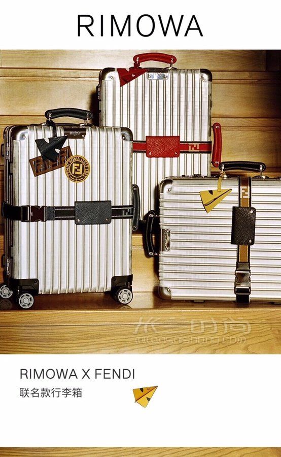 rimowa 20寸】【铝镁合金】红色 芬迪 日默瓦联名款 升级版 双f logo