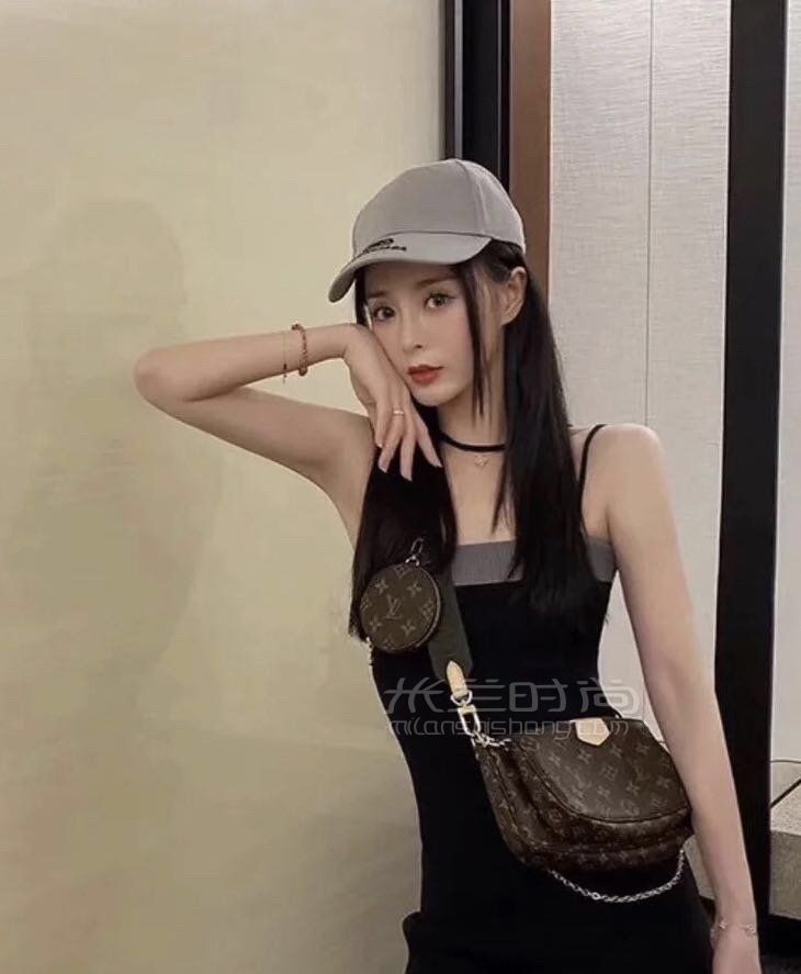 lv五合一麻将包路易威登multi老花麻将包单肩