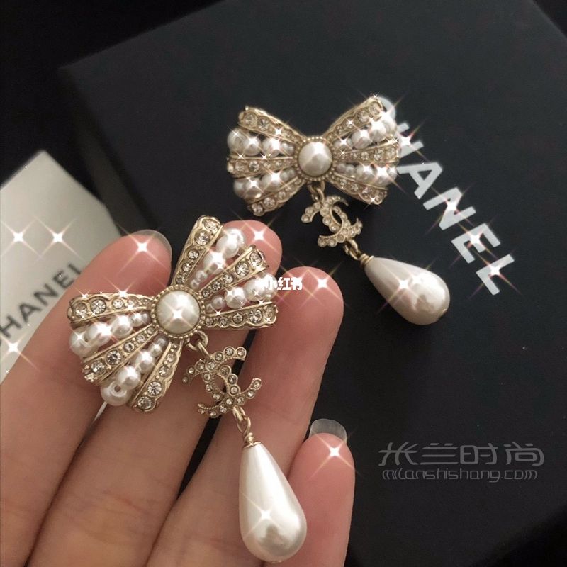 饰品分享 香奈儿chanel超美蝴蝶结耳环