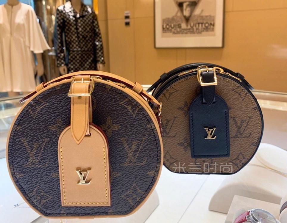 路易威登lv19年mini boite chapeau 圆饼包m44699硬斜挎包单肩包奢侈