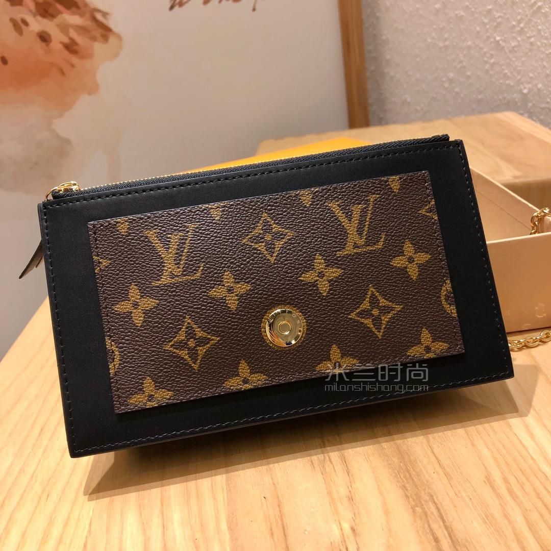 【停产】lv路易威登 黑色flore 女士花朵链条包m67404时尚奢侈品牌