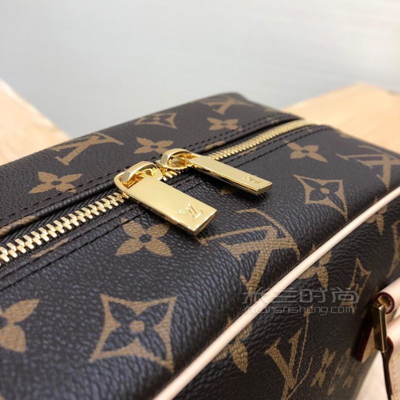 lv路易威登经典老花方盒子女士手拎包经典棕色老花方形单肩包m511