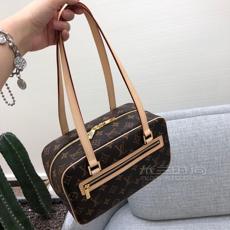 lv路易威登经典老花方盒子女士手拎包经典棕色老花方形单肩包m511