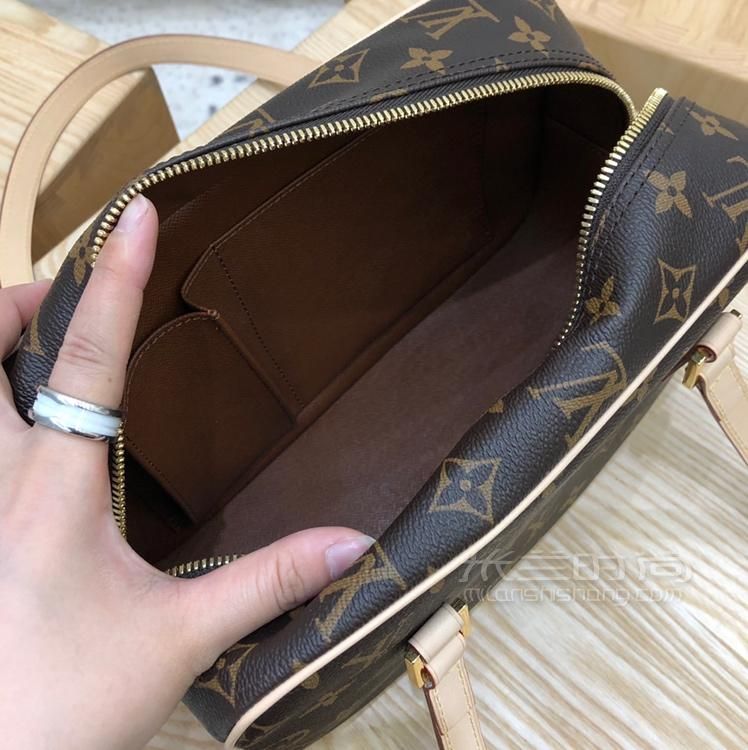 lv路易威登经典老花方盒子女士手拎包经典棕色老花方形单肩包m511