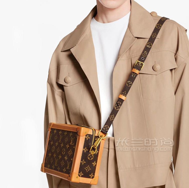 lv男款盒子包路易威登softtrunk老花链条软箱