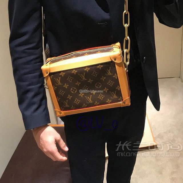 lv男款盒子包路易威登softtrunk老花链条软箱
