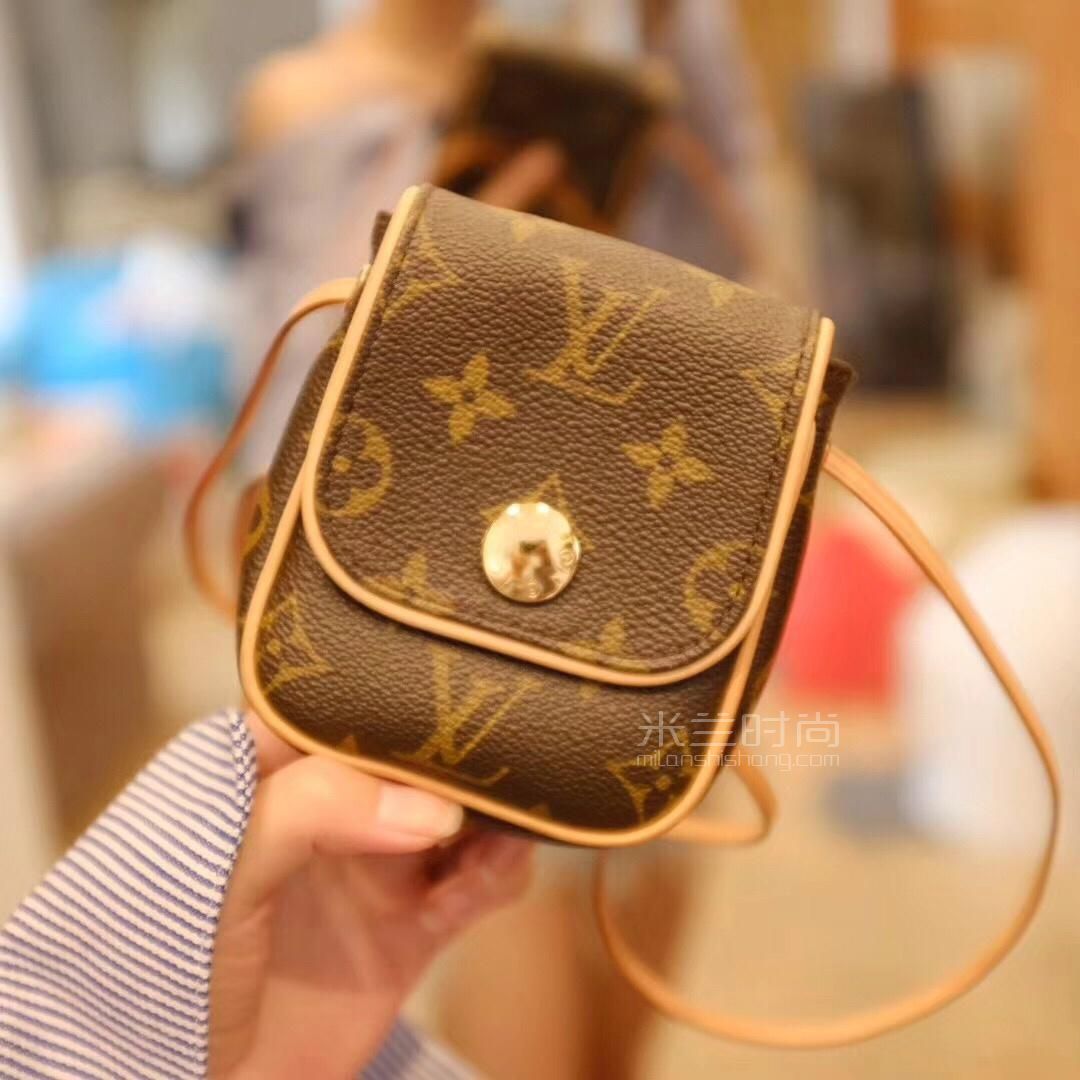 lv vintage老花口红包斜挎女包 中古包小包 (15)