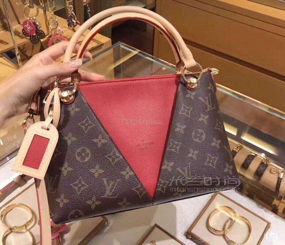 lv路易威登2019新款早春lv v tote bb 女士时尚帆布单肩手提女包老花