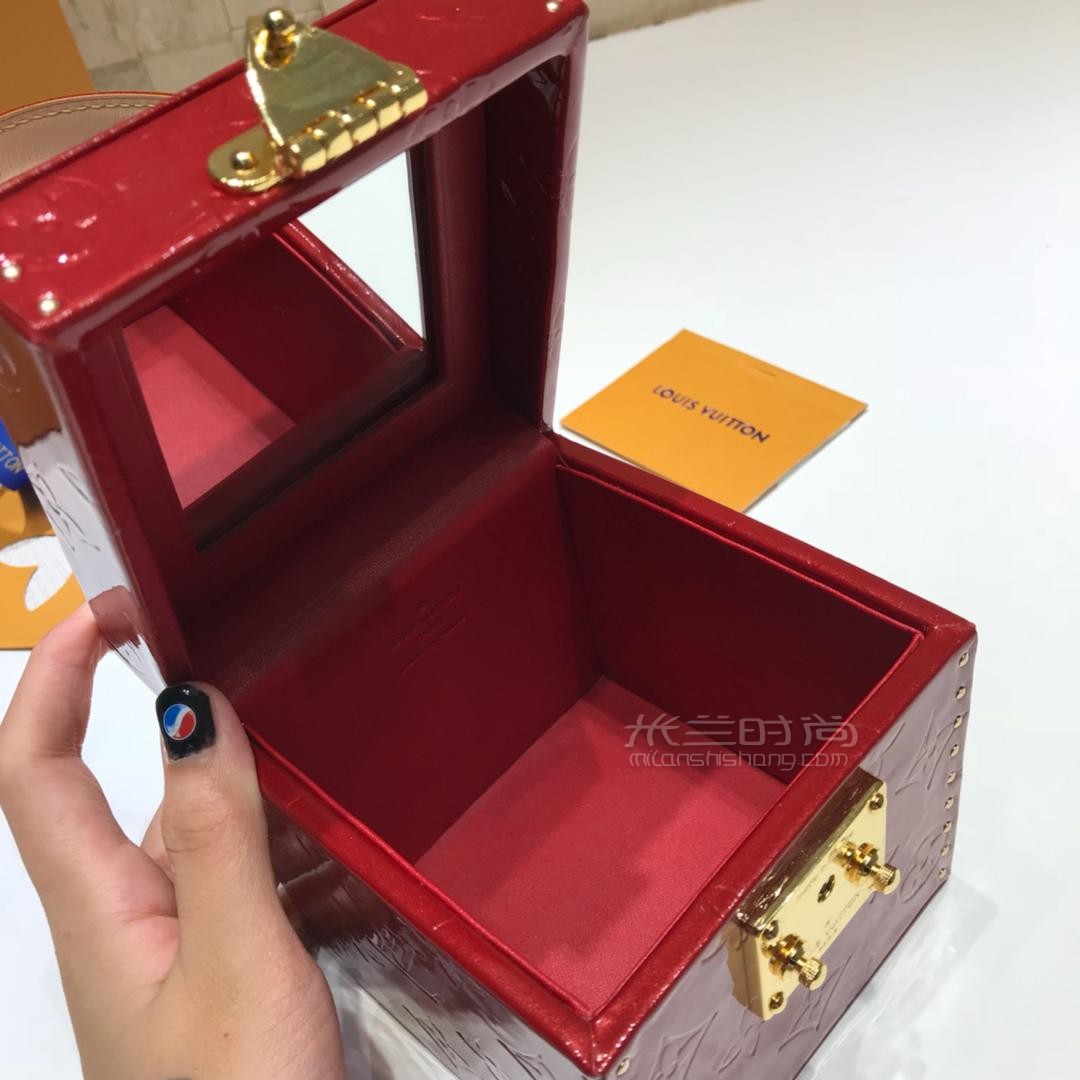 盒子包 红色漆皮手提方箱子包米兰时尚包包奢侈品包lv包包控我会持续