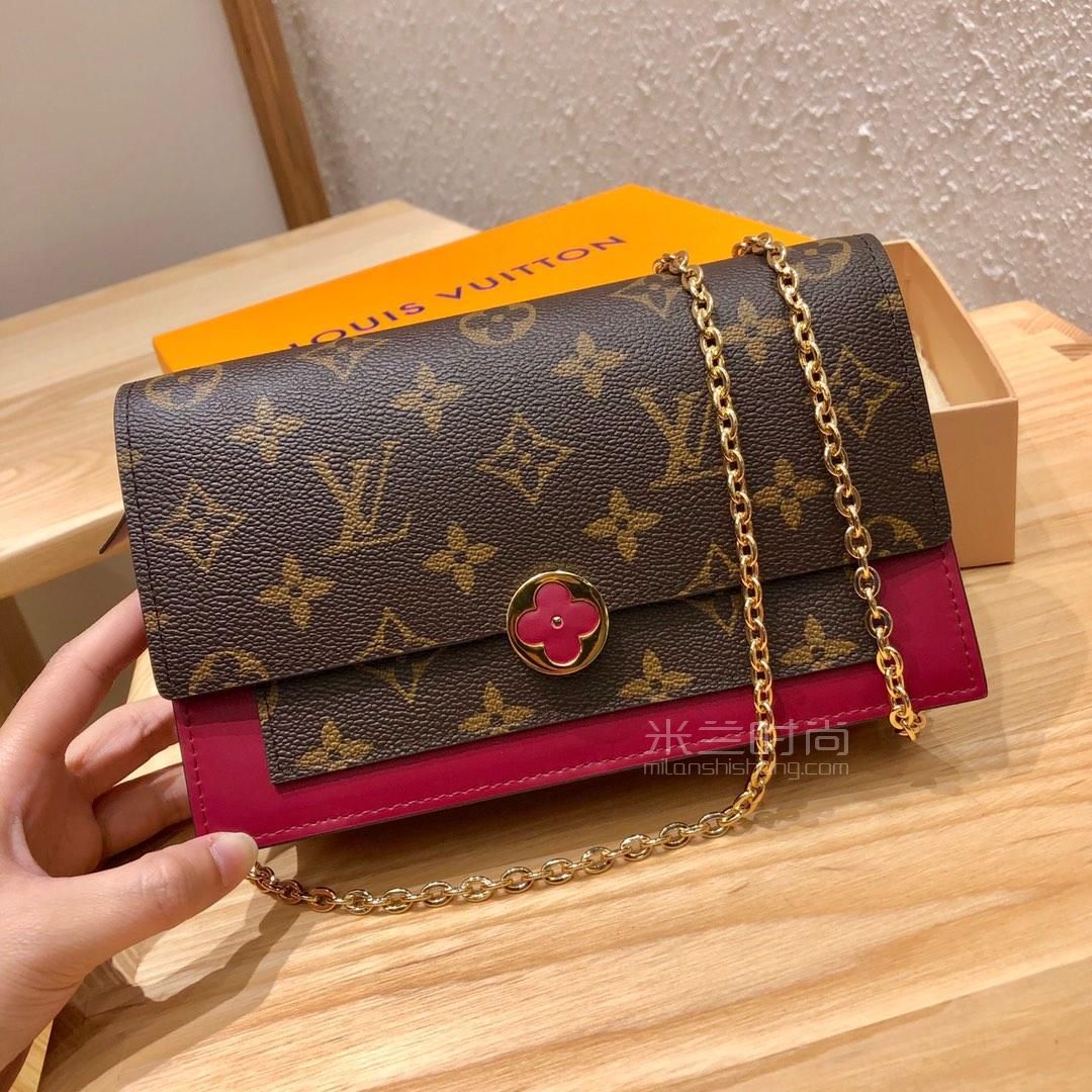 路易威登 flore 女士花朵链条包 404奢侈品牌米兰时尚包包手绘lv包包