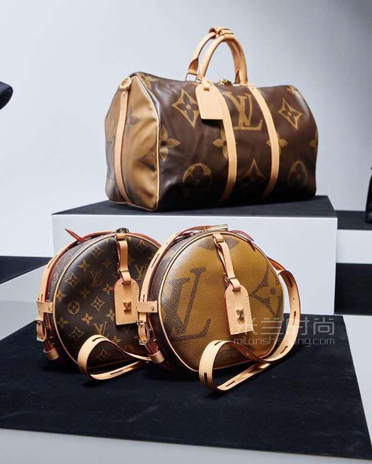 路易威登lv女包boite chapeau老花软圆饼包斜跨包m52294 lv大logo奢侈