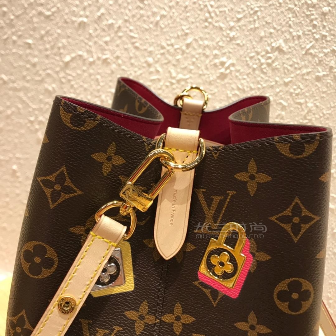 停产lv路易威登2019春季新款情人节限量水桶包neonoe单肩斜跨