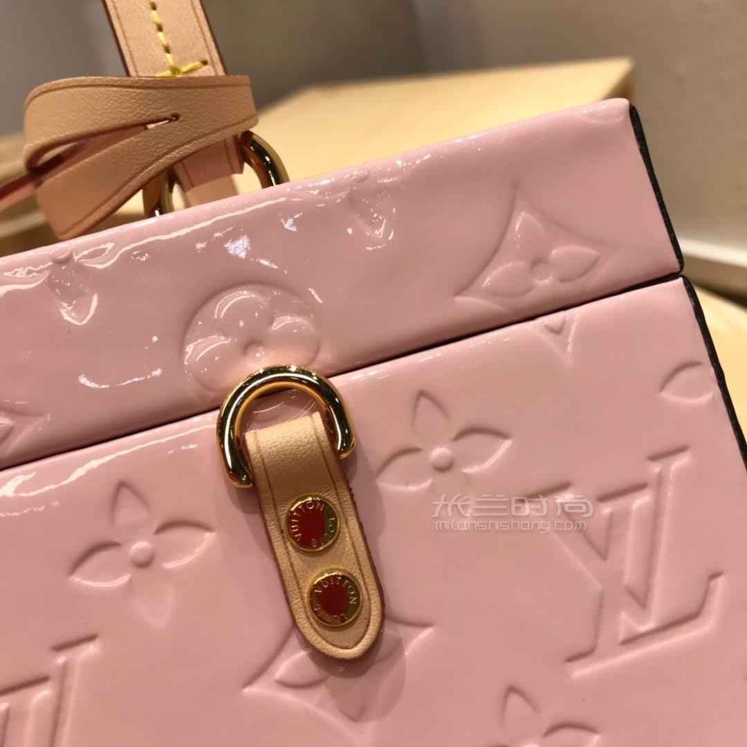 lv路易威登bleecker box女士水波纹漆皮手袋单肩斜挎手提小盒子新款帽