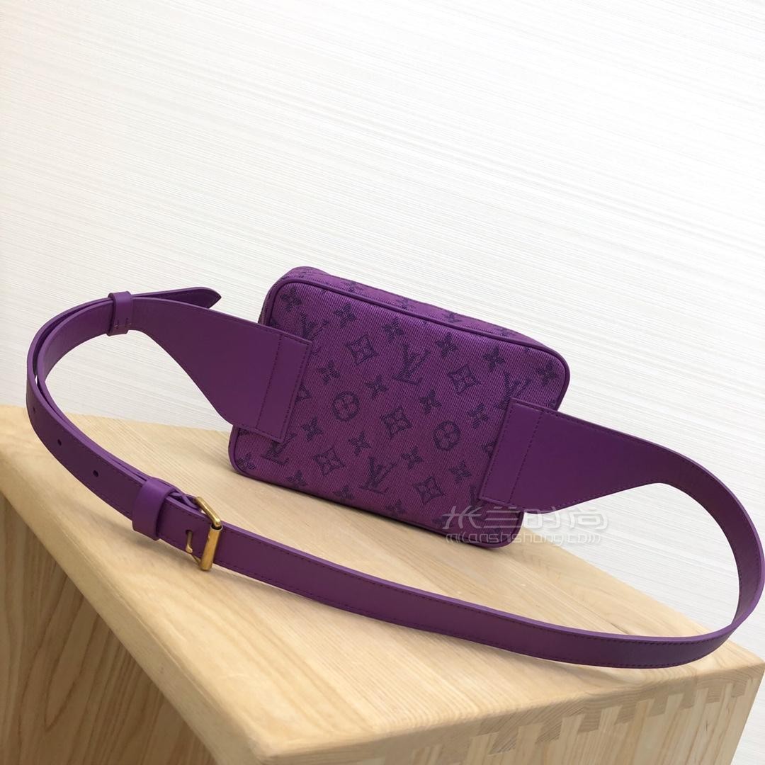 lv路易威登outdoor男士户外腰带包牛仔腰包胸包斜挎包m44741奢侈品