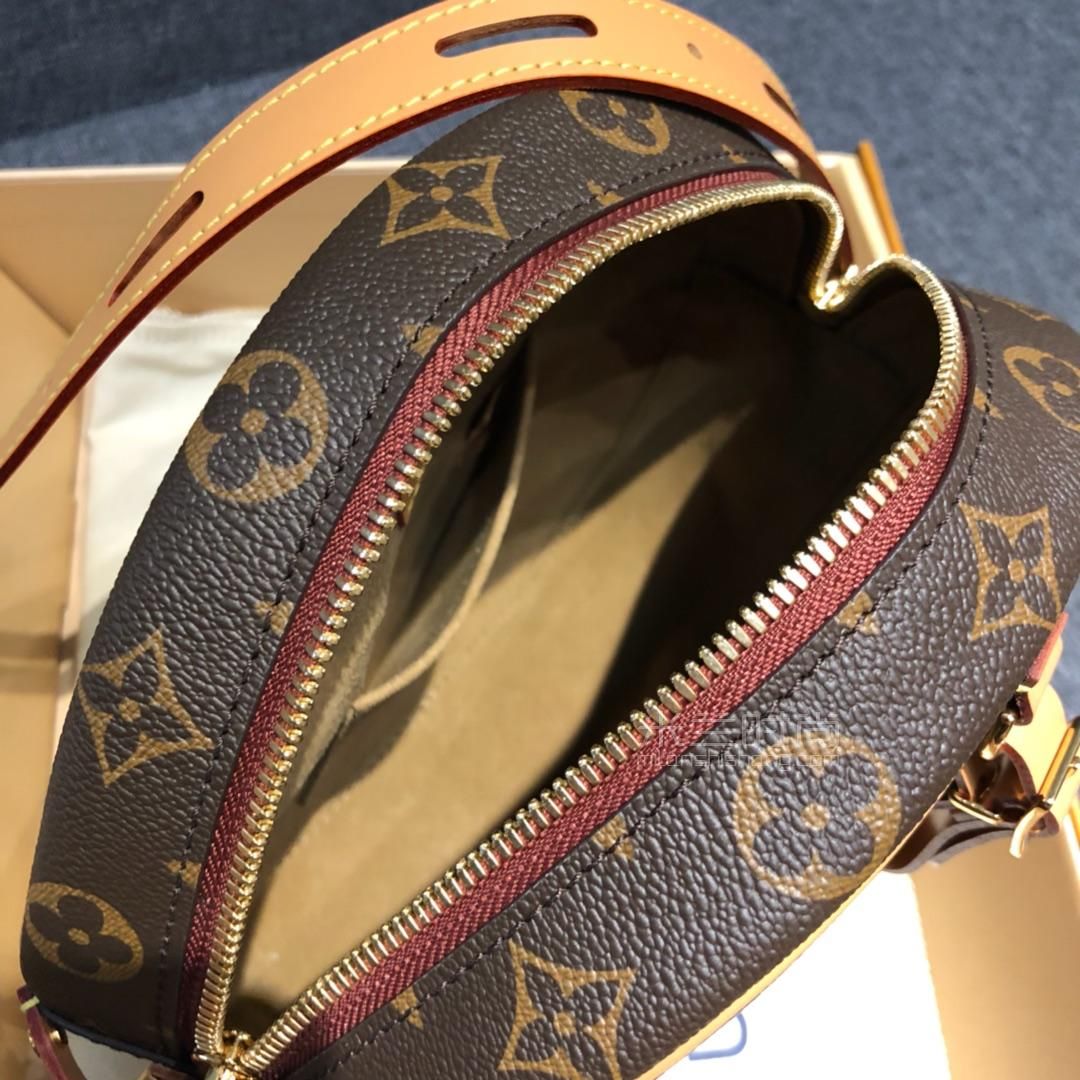 路易威登lv女包boite chapeau老花软圆饼包斜跨包m52294 (8)