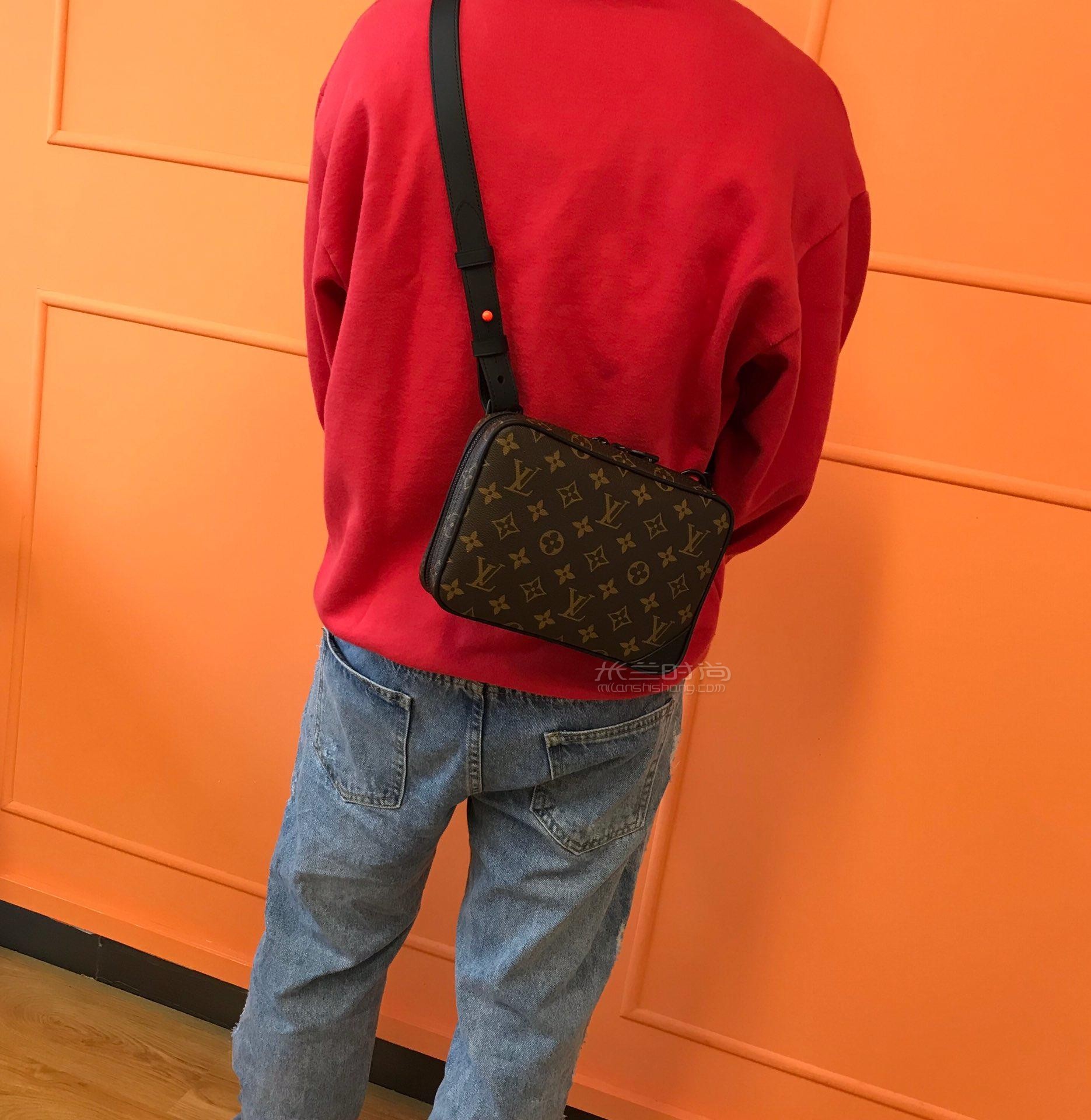 19sslvvirgil链条腰包肩背斜挎腰包m44468老花帆布图层胸包奢侈品包包