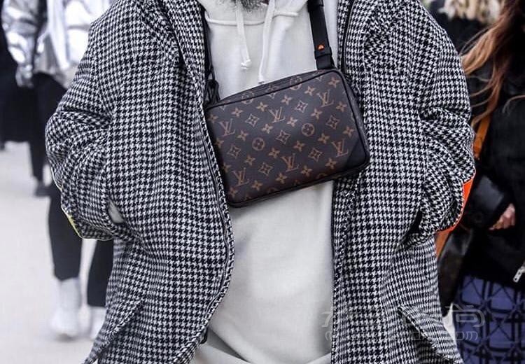 19sslvvirgil链条腰包肩背斜挎腰包m44468老花帆布图层胸包奢侈品包包