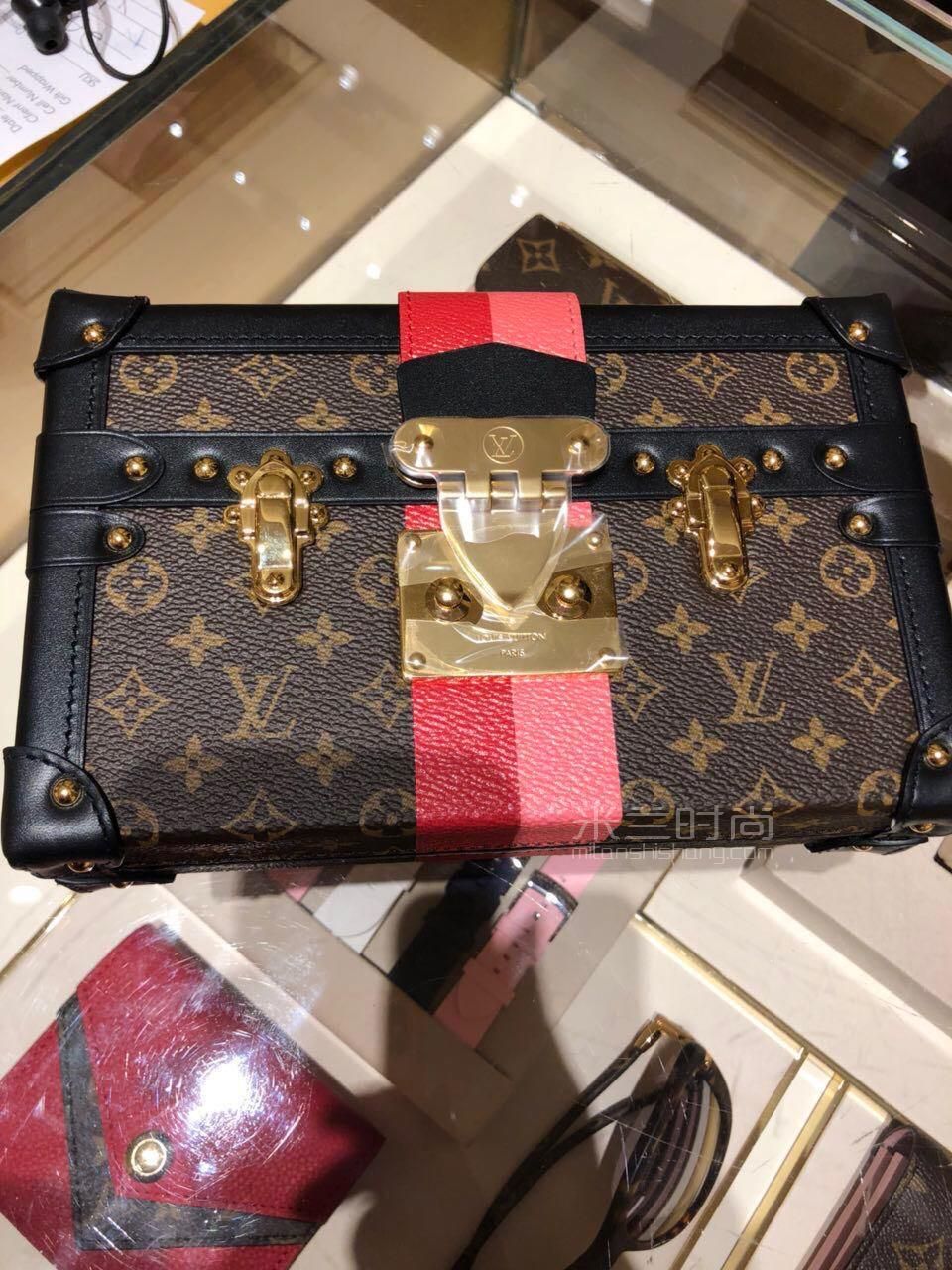 lv 路易威登 petite malle老花盒子包老花小箱子盒子包手袋m43872