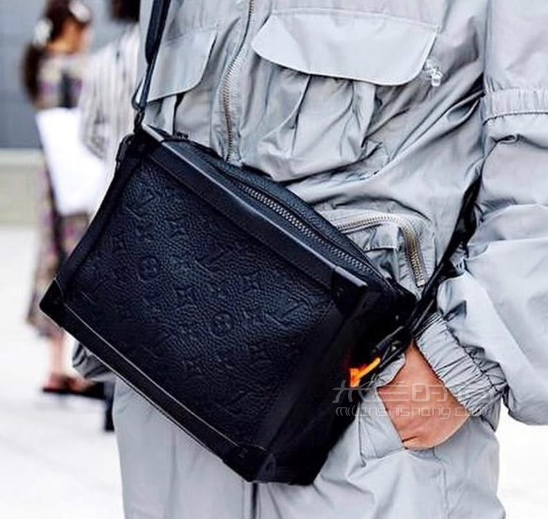 奢侈品路易威登lv新款老花soft trunk男士软盒子斜背包 老花软盒子