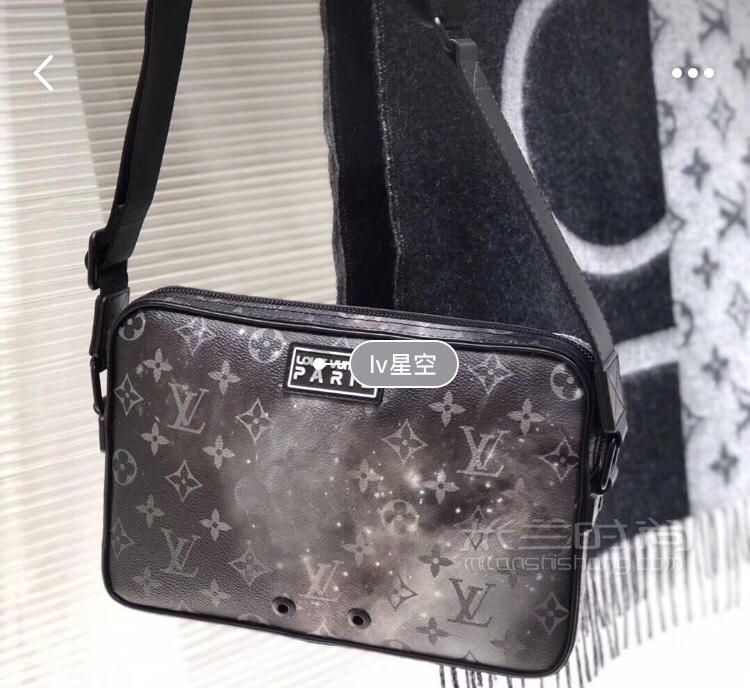 路易威登lv男包星空系列男士邮差包单肩包斜挎包galaxy星球邮差包