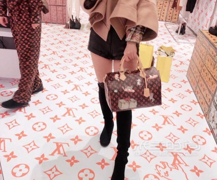 停产路易威登lv女包speedy30老花单肩手提波士顿包m44401枕头包