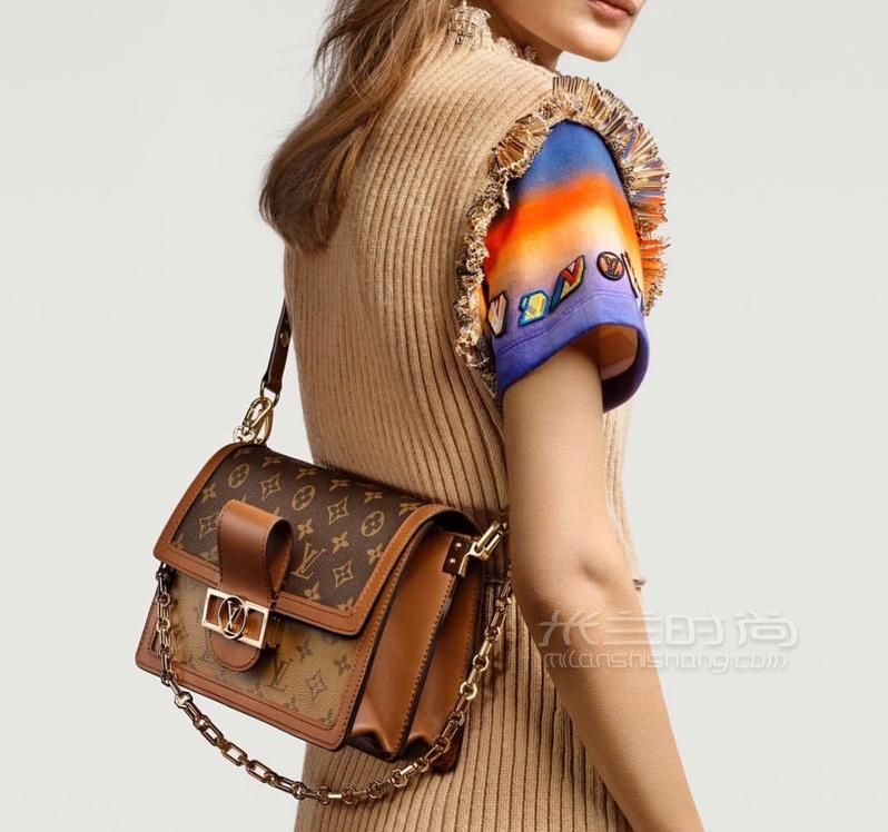 lv路易威登dauphine mini复古邮差包秀款链条包肩m44580_米兰时尚包包