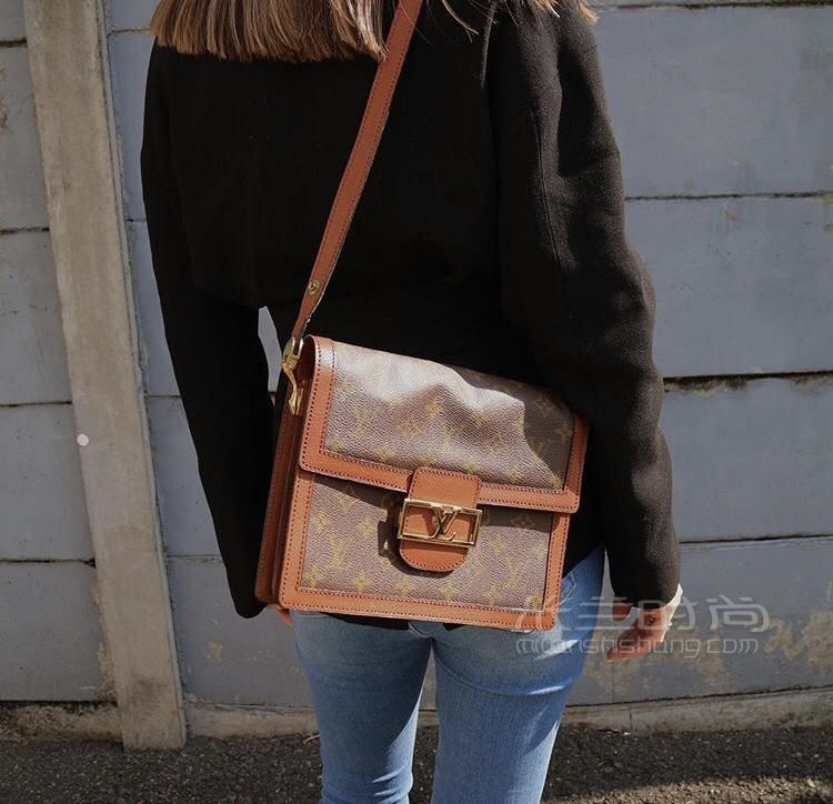 lv路易威登dauphine mini复古邮差包秀款链条包肩m44580_米兰时尚包包