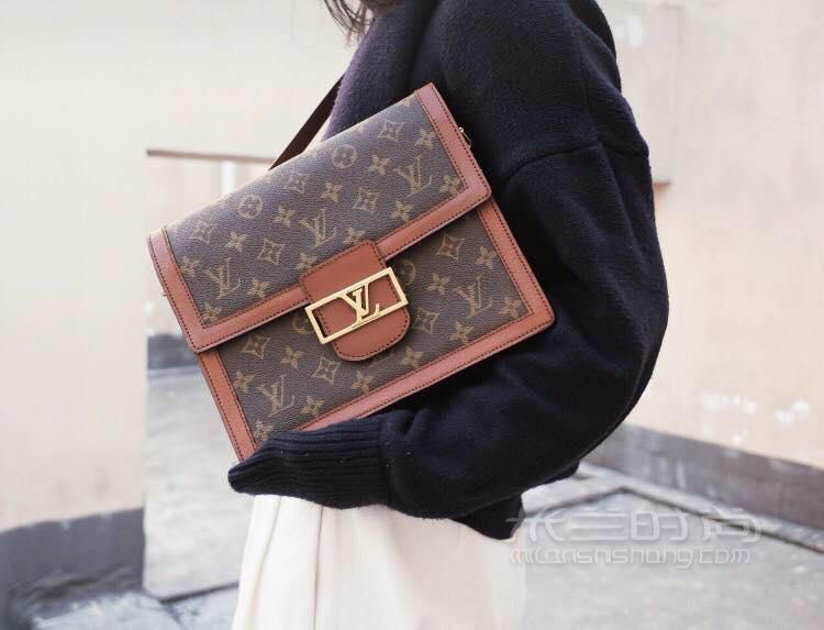 lv路易威登dauphine mini复古邮差包秀款链条包肩m44580_米兰时尚包包