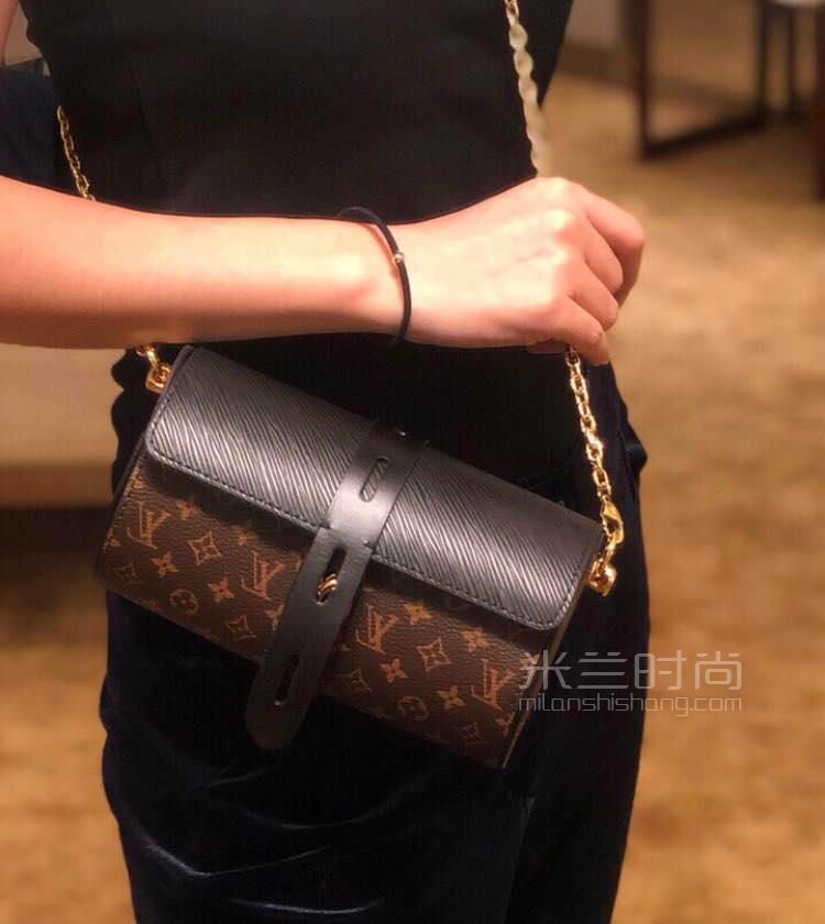 lv路易威登glasses case圆桶斜挎包 锁头包 笔筒包笔袋包笔筒链条包