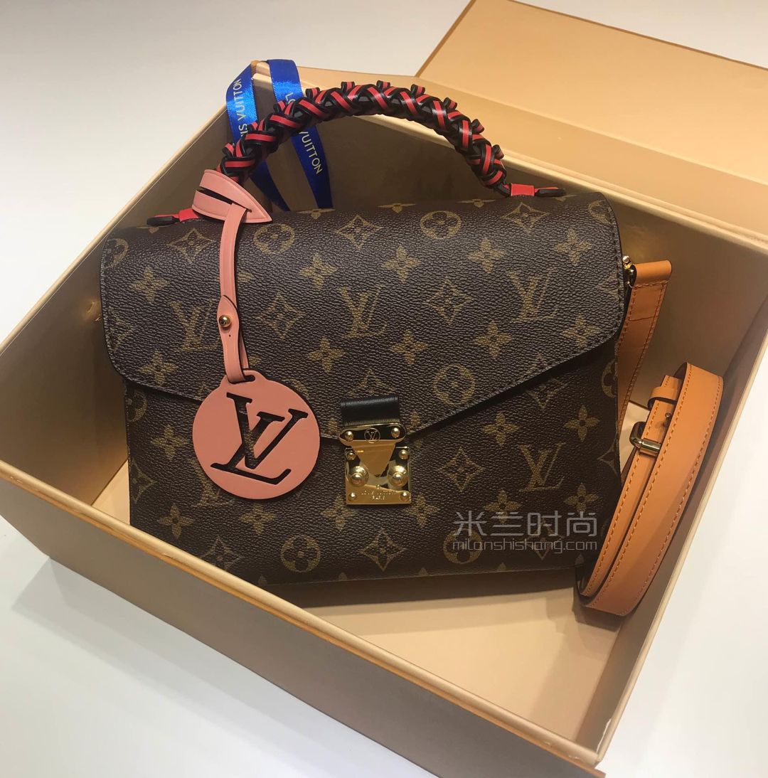 lv路易威登新款metis老花邮差包编织手柄单肩女包m43984 19年m44668