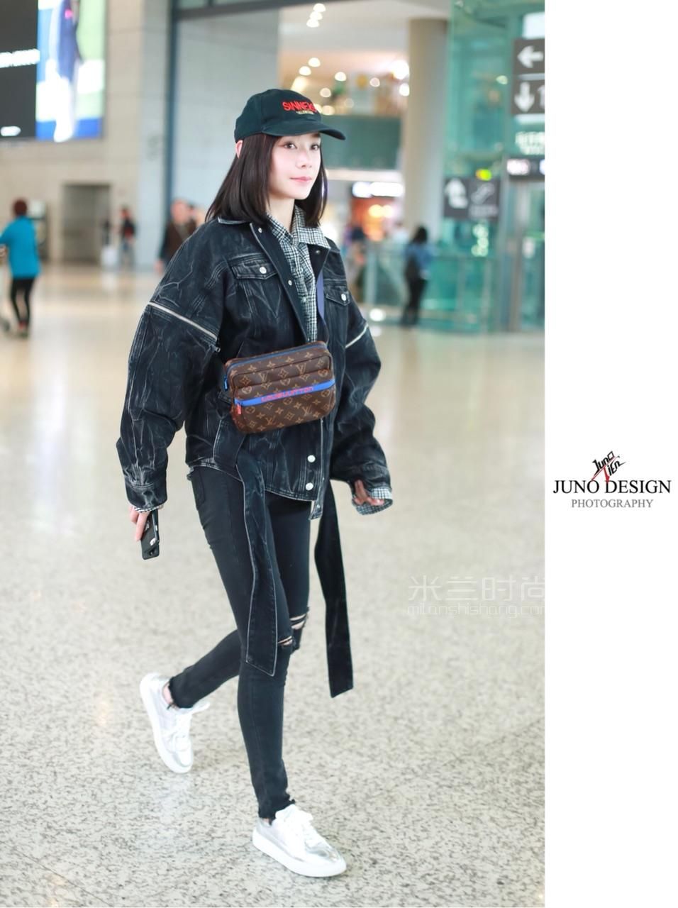 路易威登lv老花腰包m43828 19新款 messenger明星陈冠希同款胸包腰包