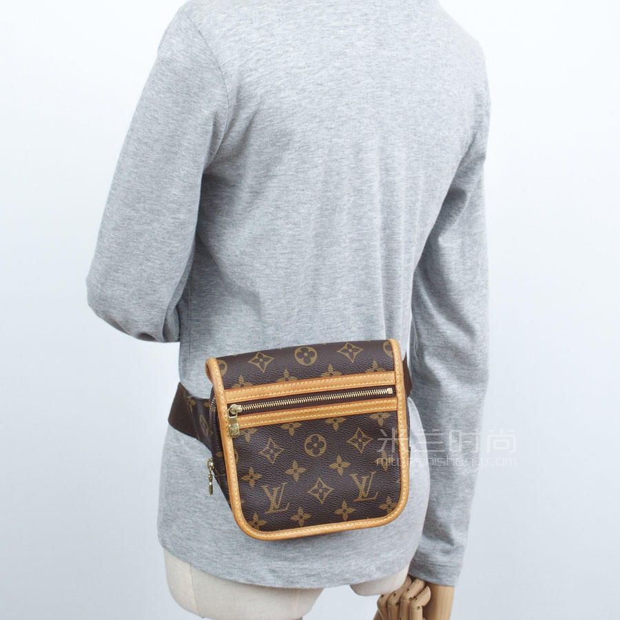 中古腰包lv路易威登女包棕色经典老花女士单肩挎包奢侈品牌包包