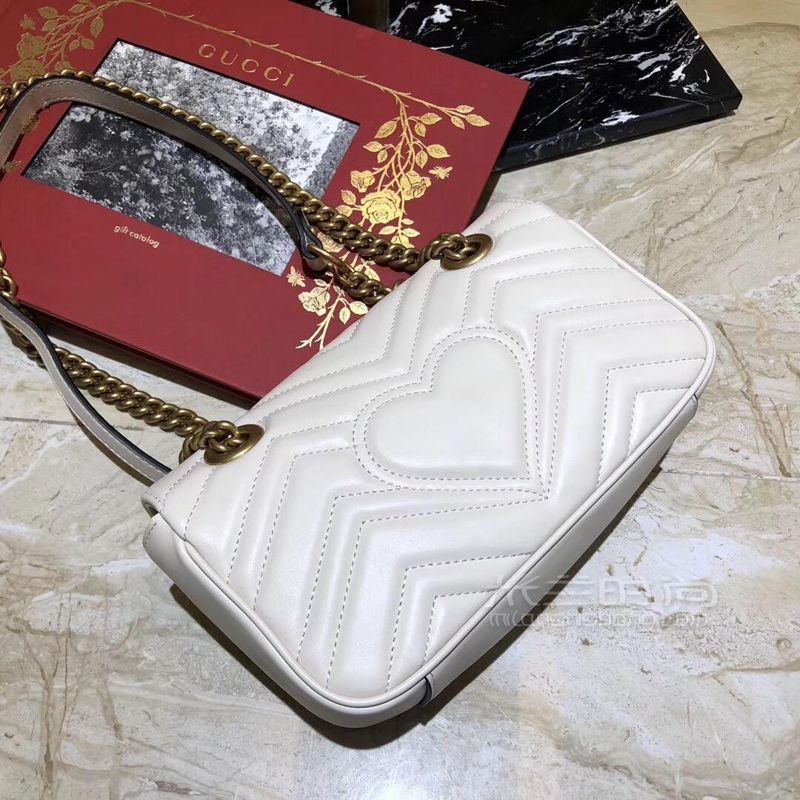白色小号单肩包446744gucci 新款女包性价比很高的一个包包[色色r]