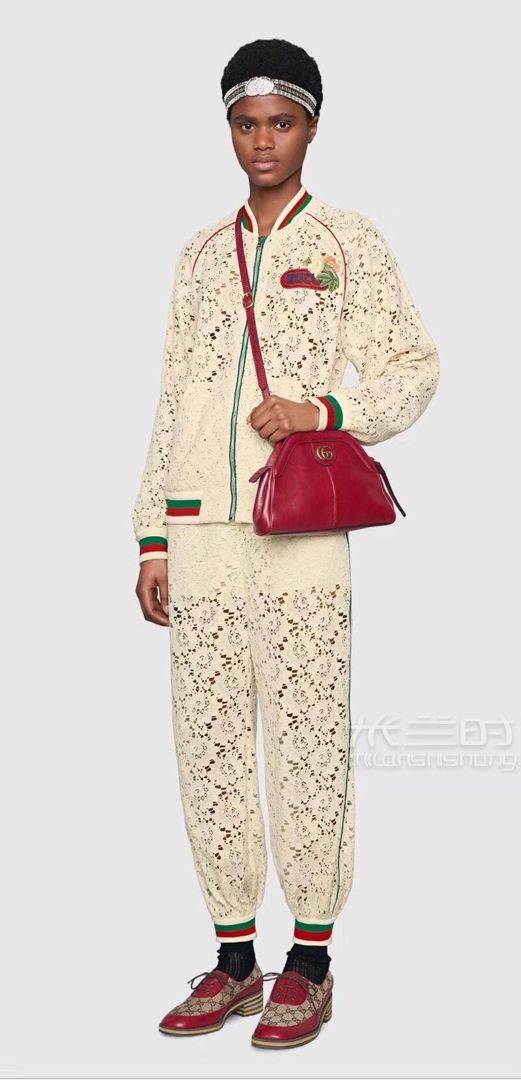 gucci古奇古驰19早春新款rebelle小号肩背包524620红色牛皮单肩包