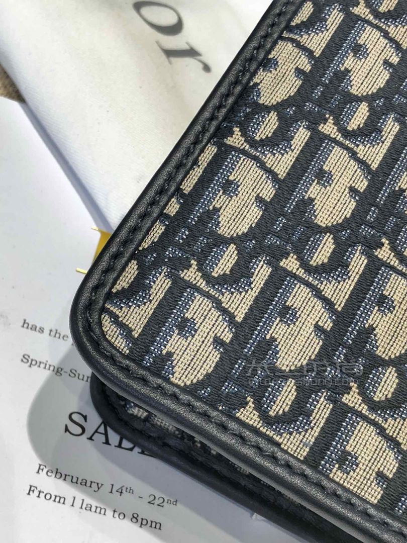 dior老花蒙田包30 montaigne 迪奥老花蒙田包实拍细节图片