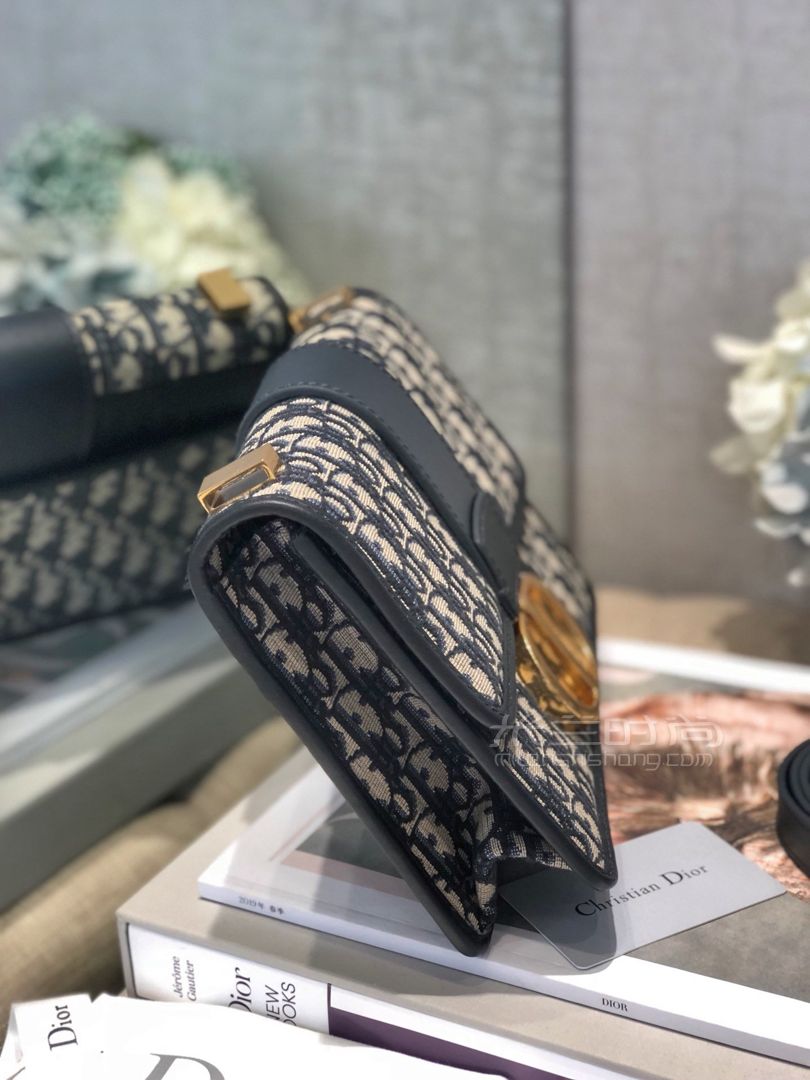 dior老花蒙田包30 montaigne 迪奥老花蒙田包实拍细节图片