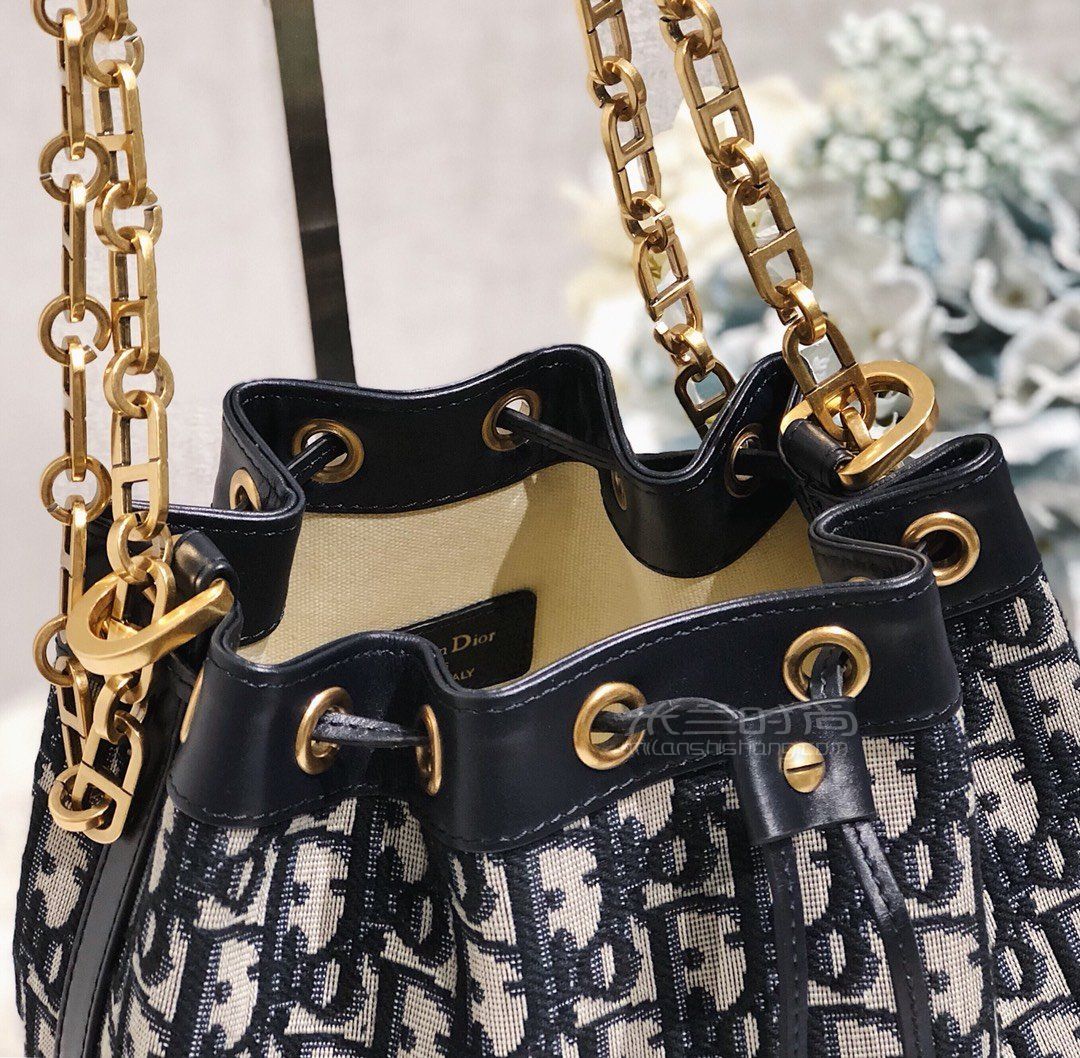 dior中古老花水桶包【原单迪奥水桶包】